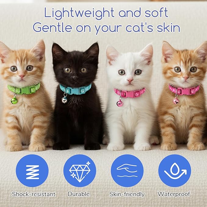 Breakaway Cat Collars with Bells, Mixed Colors - Image 6