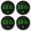 ACEIRMC 4pcs Fish Tank Digital Thermometer Accurate LED Display to ±0.9°F Tank Thermometer Aquarium Temperature Measurement Suitable for Fish, Axolotl, Turtle or Aquatic
