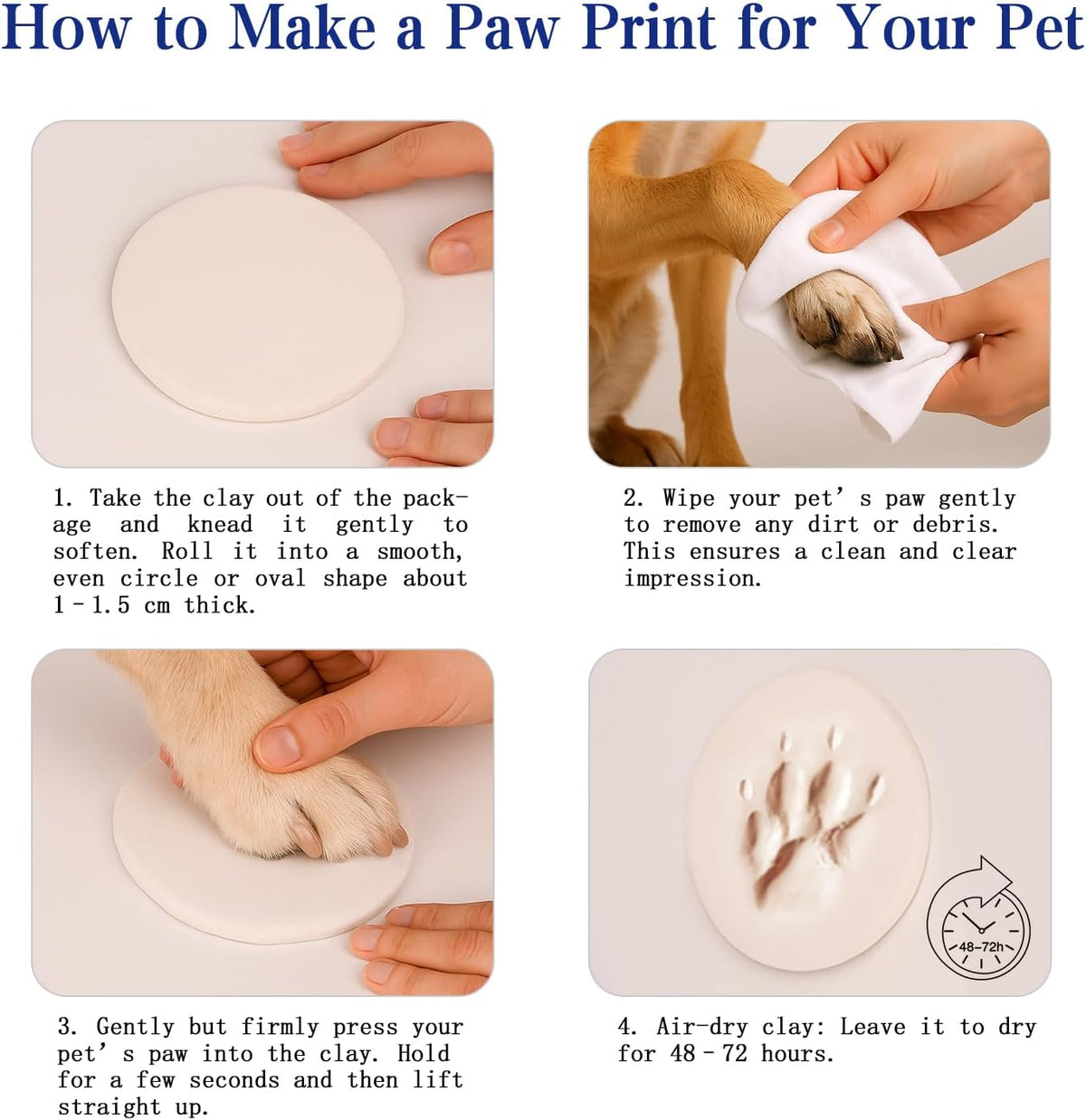 Dog Memorial Shadow Box Frame 5x7 with Paw Print Kit and Fur Keepsake Box Small Pet Memorial Frame Box for Dogs and Cats that Passed Pet Death Sympathy and Remembrance Gift for Pet Owners