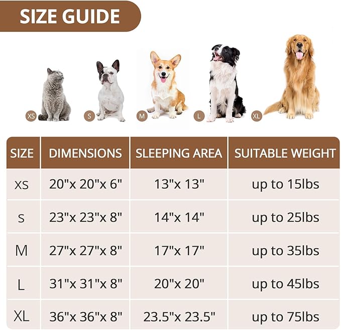 JOLLYVOGUE Calming Dog Bed Medium Size Dog, Anti-Anxiety Donut Medium Pet Bed - Image 5