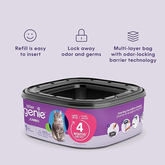 Litter Genie Refill Bags | Jumbo 6-Pack | Up to 4 Months of Supply in 1 - Image 5