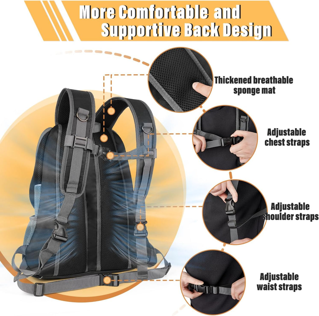 Dog Front Carrier Backpack, Adjustable Breathable Dog Backpack