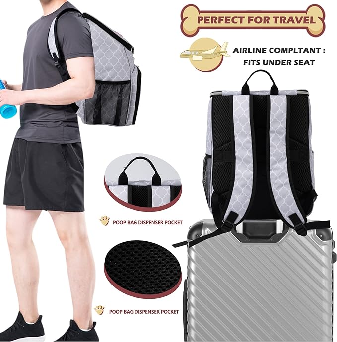 BAGLHER Dog Travel Bag Backpack, Airline Approved Pet Supplies Backpack - Image 5