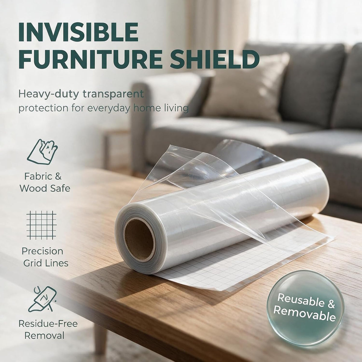 Thicken Cat Scratch Furniture Protector, 165"x17" Couch Protector
