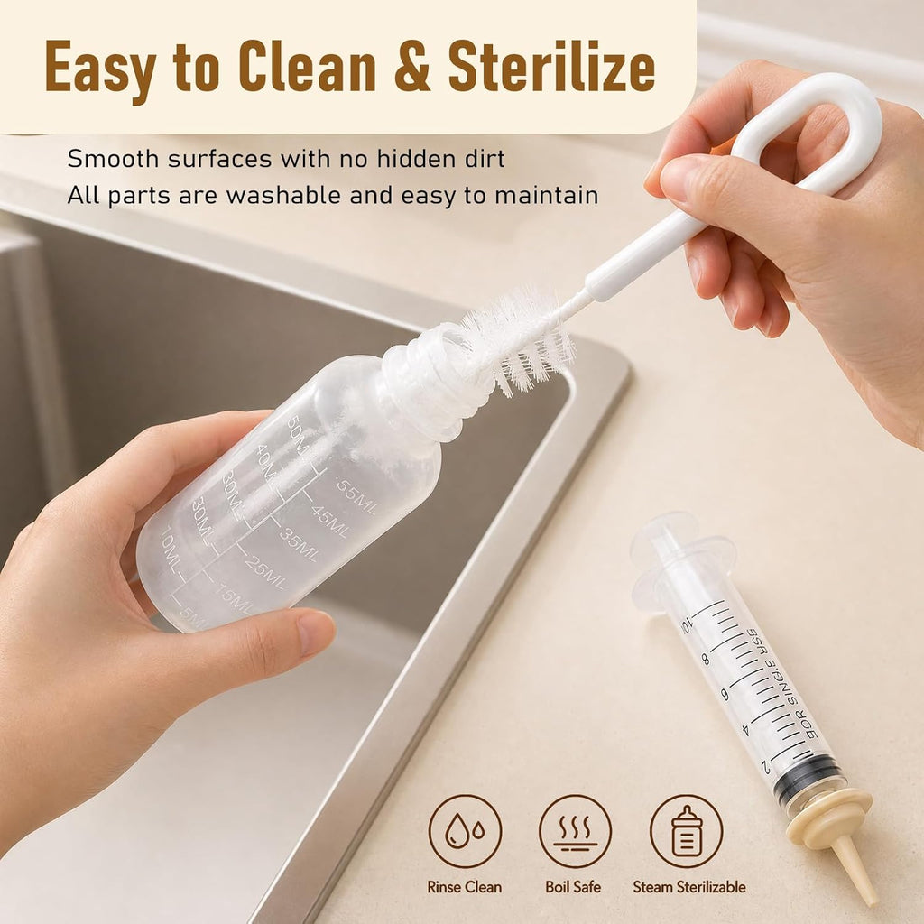 Newborn Puppies&Kittens Silicone Nipples FeedingSet&Small Animal NursingKit