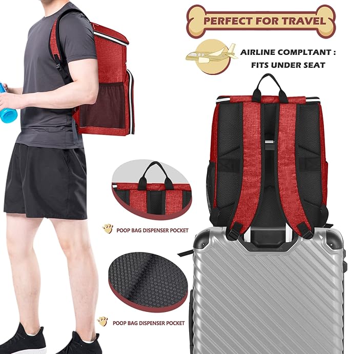 BAGLHER 丨Dog Travel Bag Backpack, Airline Approved Pet Supplies Backpack - Image 5