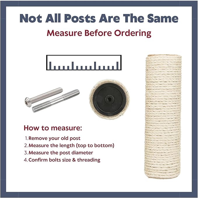 TRIXIE Replacement Sisal Post for Cat Scratching Posts, Backup Scratcher for - Image 5