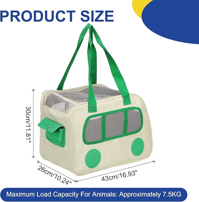 Pet Backpack Carrier, Portable and Ventilated, Oxford Cloth, Dogs Cats and - Image 2