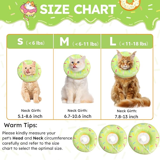 Cat Cone Collar Soft, Cat Recovery Collar - Image 2