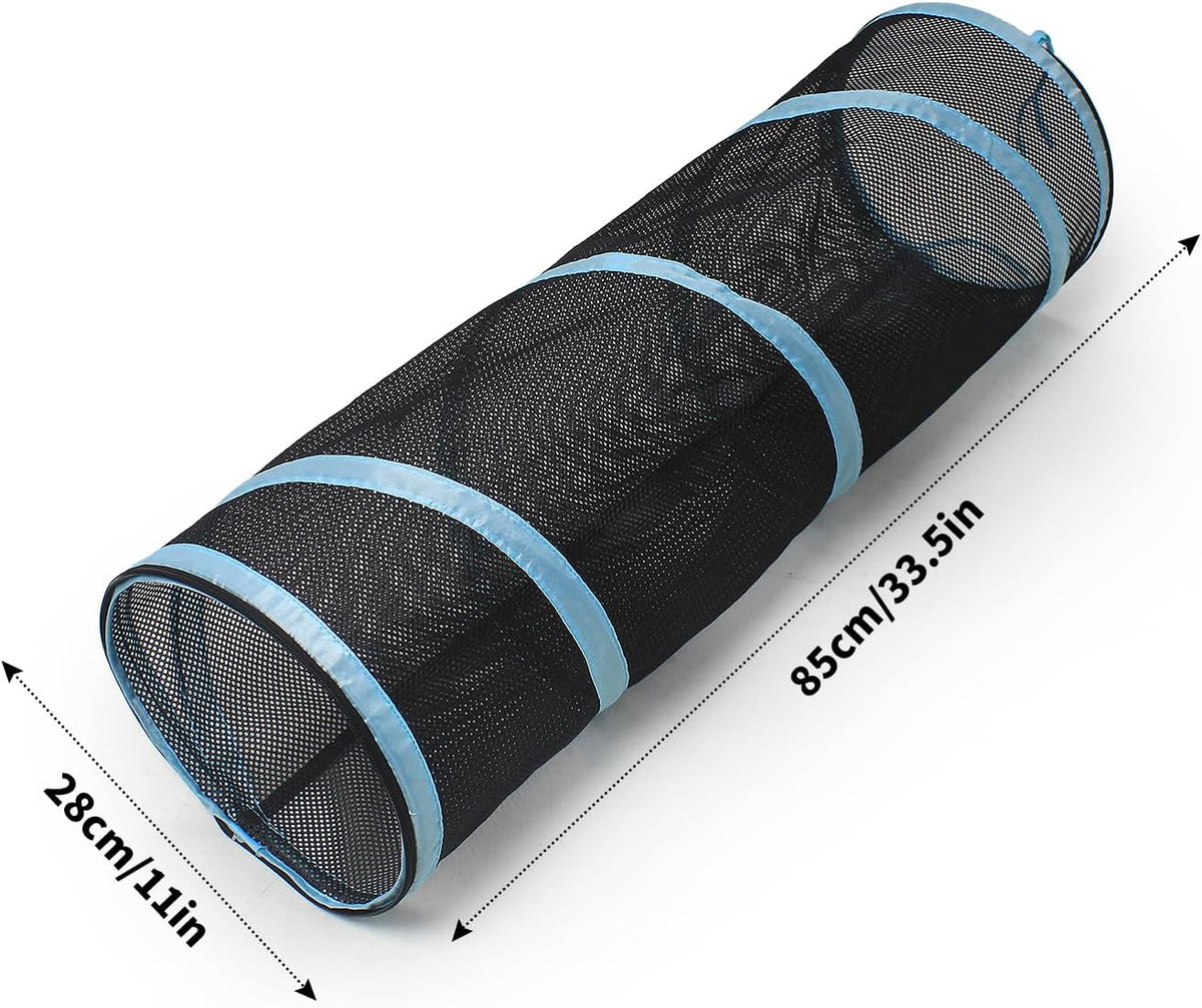 INTURN Cat Furniture Tent for Indoor and Outdoor Playpen Portable Cat Tunnels, Outdoor Kennel (2 Tunnels)