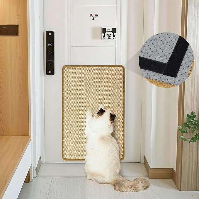 Cat Scratcher Mat, 23.6 X 15.7 Inch, Natural Sisal Cat Scratch Mats, Horizontal - Image 7