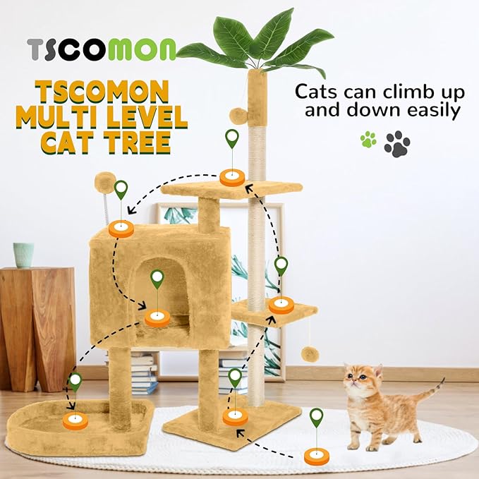 52in Multi-Level Cat Tower - Image 4