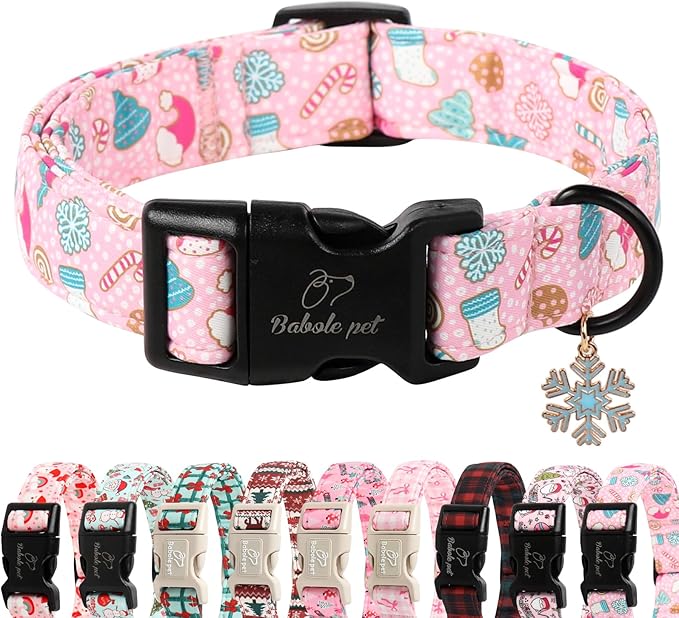 Christmas Dog Collar for Giant Large Dogs by Babolepet