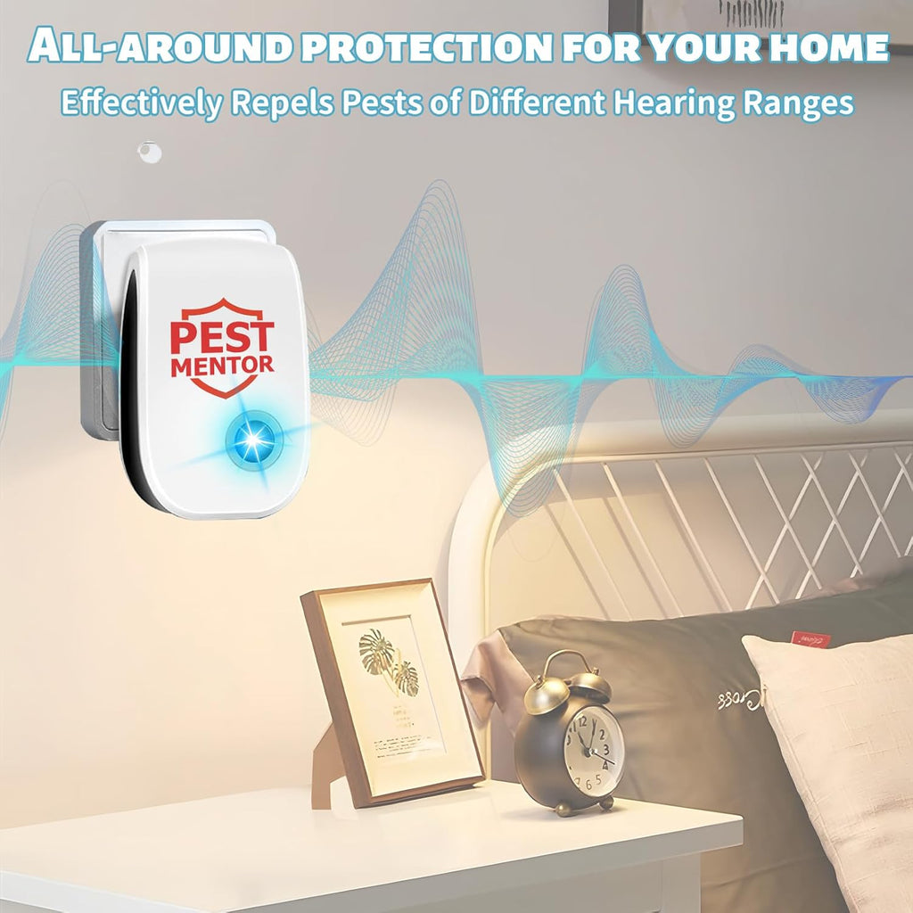 Ultrasonic Pest Repellent 10 Pack, Indoor Mouse Repeller Plug in, Electronic Pest Control for Mice, Roaches, Spiders, Ants & Mosquitoes, Whole House Protection for Home Office Warehouse