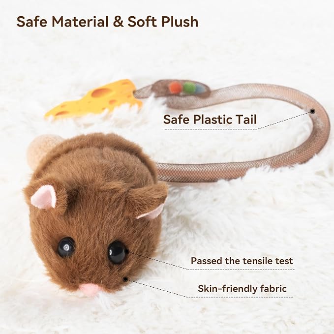 Migipaws Interactive MigiMouse Cat Toy 360° Rolling & Spin - Image 5