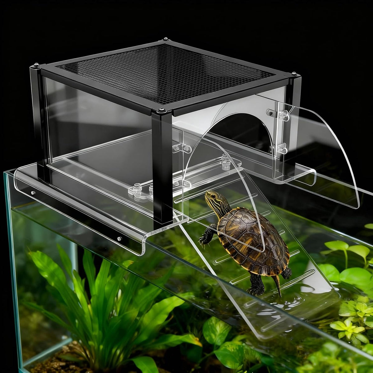 Turtle Basking Platform Large for 10-13.5in Wide 10/20/29/55 Gal Aquariums