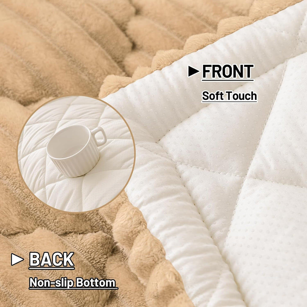 Smiry Couch Cover for Dogs Washable, Non Slip Fuzzy Pet Sofa Protector