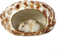 WishLotus Ceramic Hamster Hideout, Pinecone Hamster House for Summer Cooling