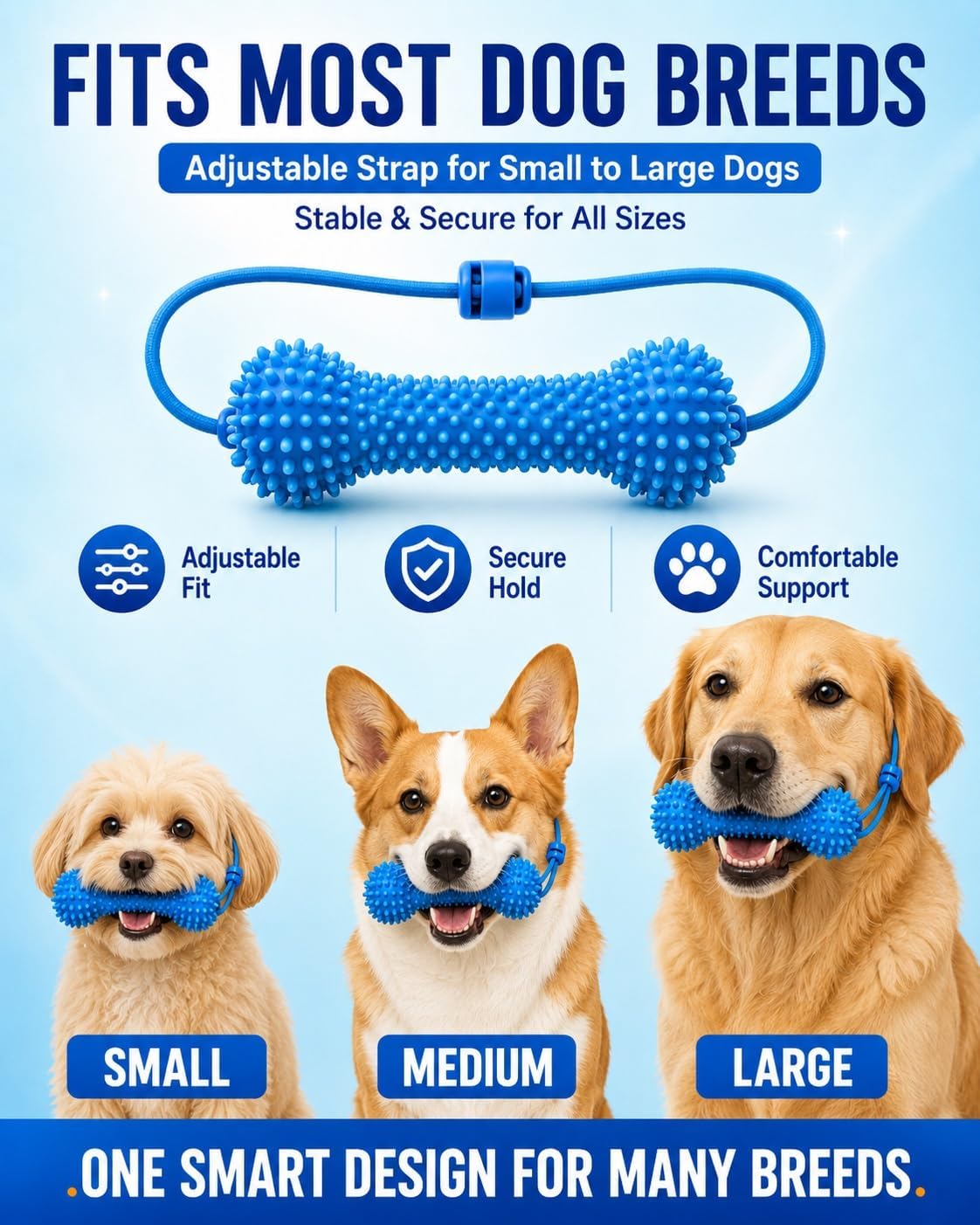 Dual-Action Canine Dental Prop，bite and Brush Dental Toy for Dogs, Teeth Cleaning Fresh Dog Tartar and Plaque Remover, Woof Tooth Hard Off, Brushing Toothbrush Tools Care Chew Toys(1PC)
