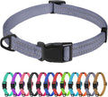 TagME Reflective Nylon Dog Collars, Adjustable Classic Pet Collar by TagME