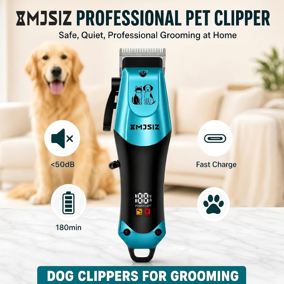 Cat Grooming Kit, Cordless Clippers for Cats and Small Dogs