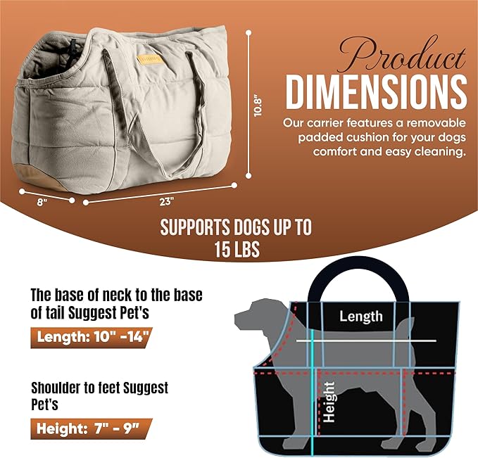 NoblePup Plush Dog Purse Carrier - Image 2