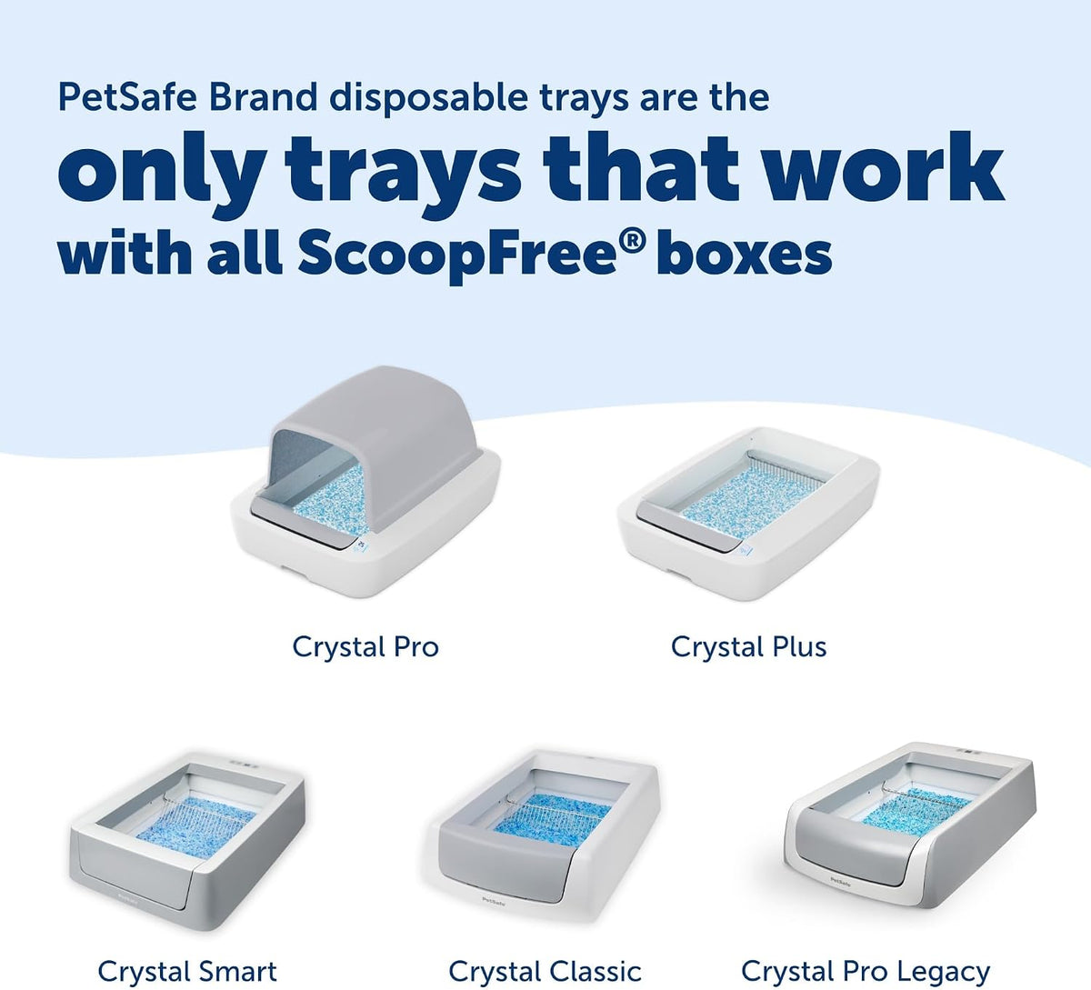PetSafe ScoopFree Disposable Crystal Cat Litter Tray Refills, 6-Pack, Fresh