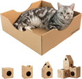 Modular Cardboard Cat Condo System, Bowl-Shaped Cat Bed Module, Foldable by Unknown
