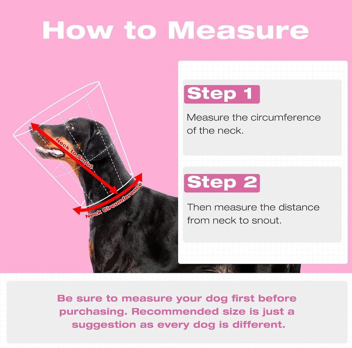 Soft Dog Cone Collar After Surgery, Foldable Adjustable E-Collar for Dogs