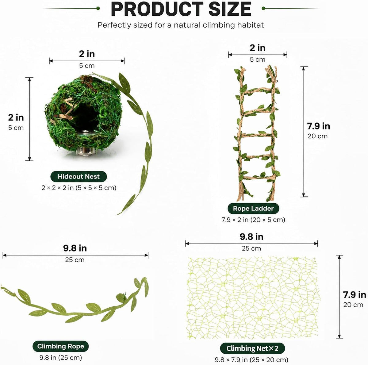 Magnetic Jumping Spider Enclosure Accessories