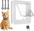 Smart Cat Door with Collar Sensor, Automatic Pet Door with RFID Sensor