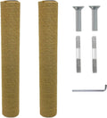 2PCS Cat Scratching Post Replacement 15" Natural Jute Spare Extension Scratch Post for Cats Tree DIY Craft Refill Pole Parts Hemp Rope Scratcher Climbing Perch