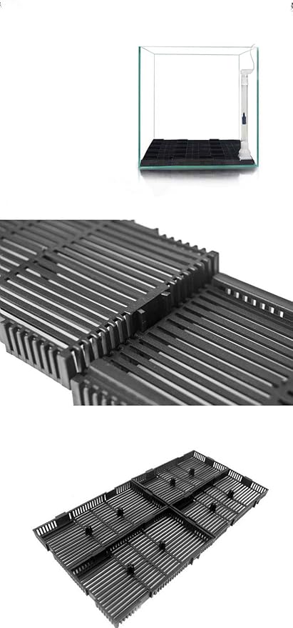 XMHF Aquarium Fish Tank Bottom Under Gravel Filter Board Plate Plastic 12-Pcs - Image 3