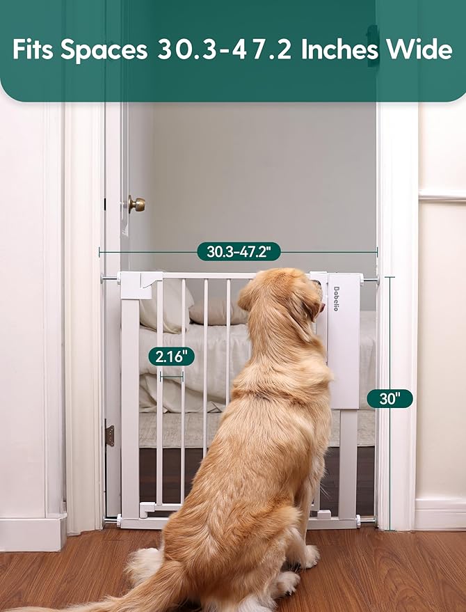 Babelio Smart Baby Gate with Auto-Unlock/Close, Pressure Mounted No Drill - Image 8