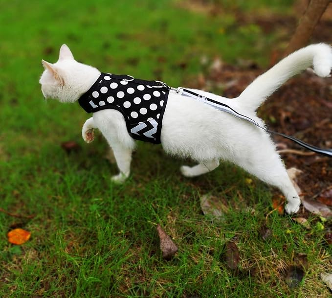 Cat Harness and Leash for Walking Escape Proof, Adjustable Cat Vest Harness - Image 3