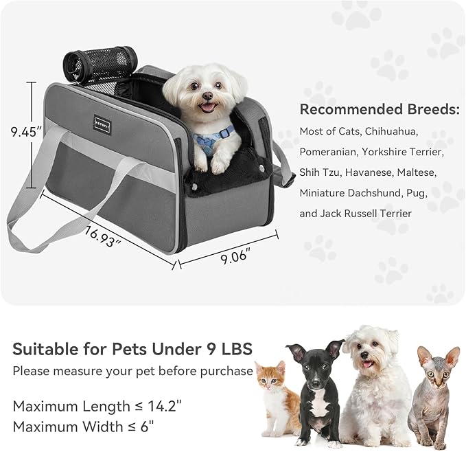 PETSFIT Multipurpose Center Console Dog Car Seat, Airline Approved Dog Car - Image 5