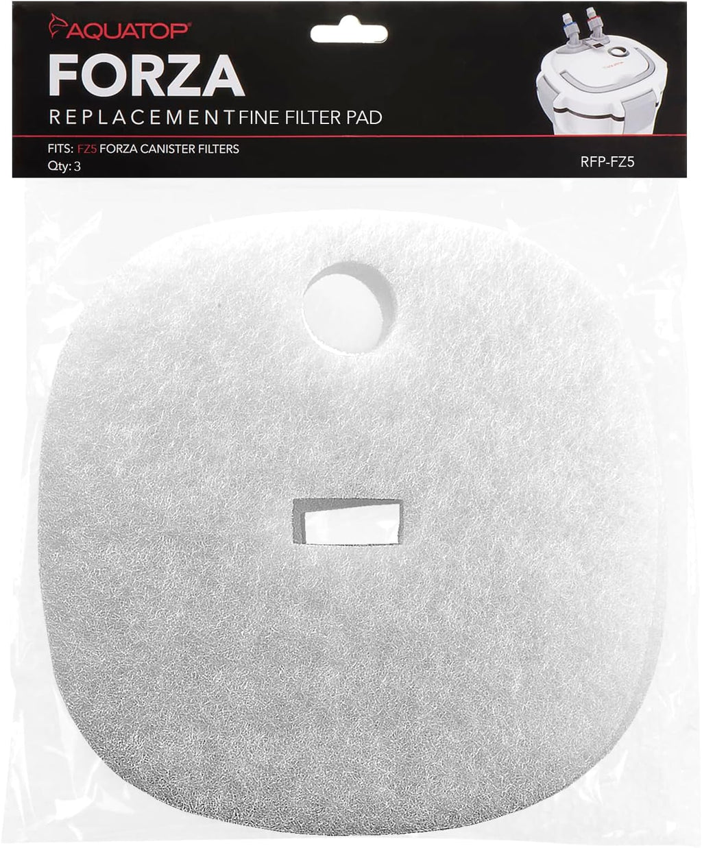 Aquatop Replacement White Filter Pads – Compatible with Forza FZ13 Canister Filters – Aquarium Filter Refills – Maintains Crystal Clear Water