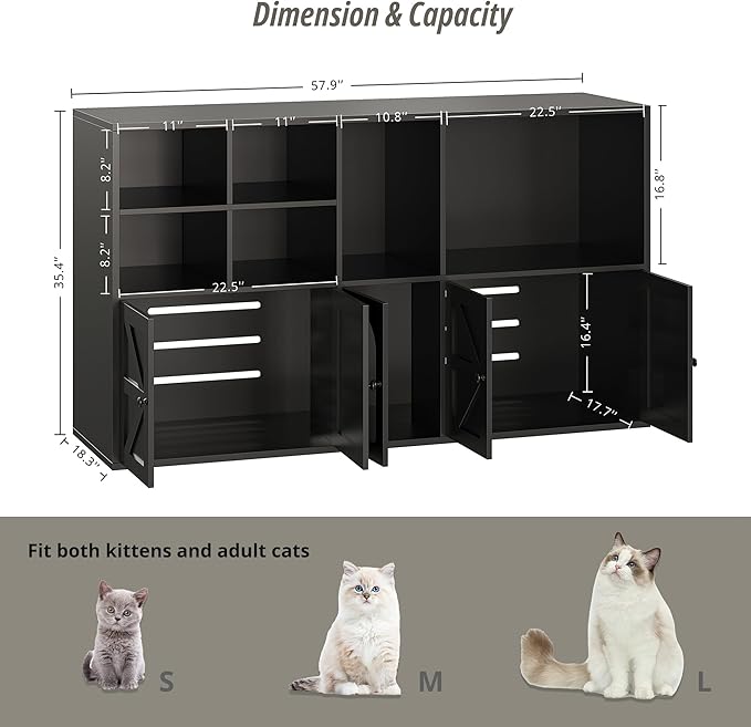 IRONCK Cat Litter Box Enclosure - Image 2