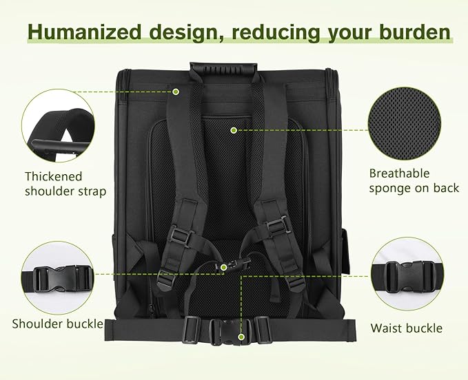 Pecute Cat Backpack Carrier Expandable, Pet Backpack - Image 7