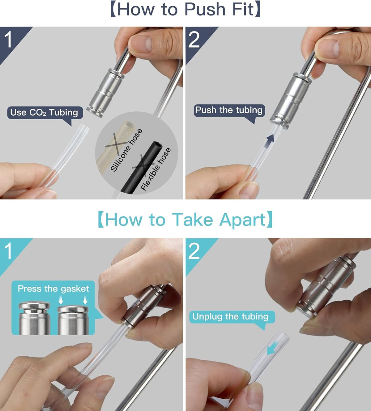 Aquarium Stainless Steel CO2 Atomizer for Rimless Tanks, DC300-20