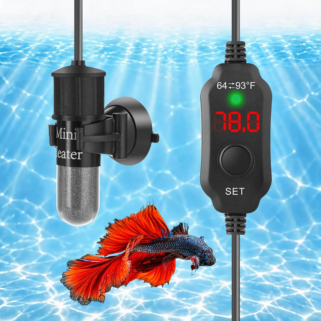 AquaMiracle 5V/2A USB 10W Super Mini Aquarium Betta Heater for Tanks up to 1 Gal