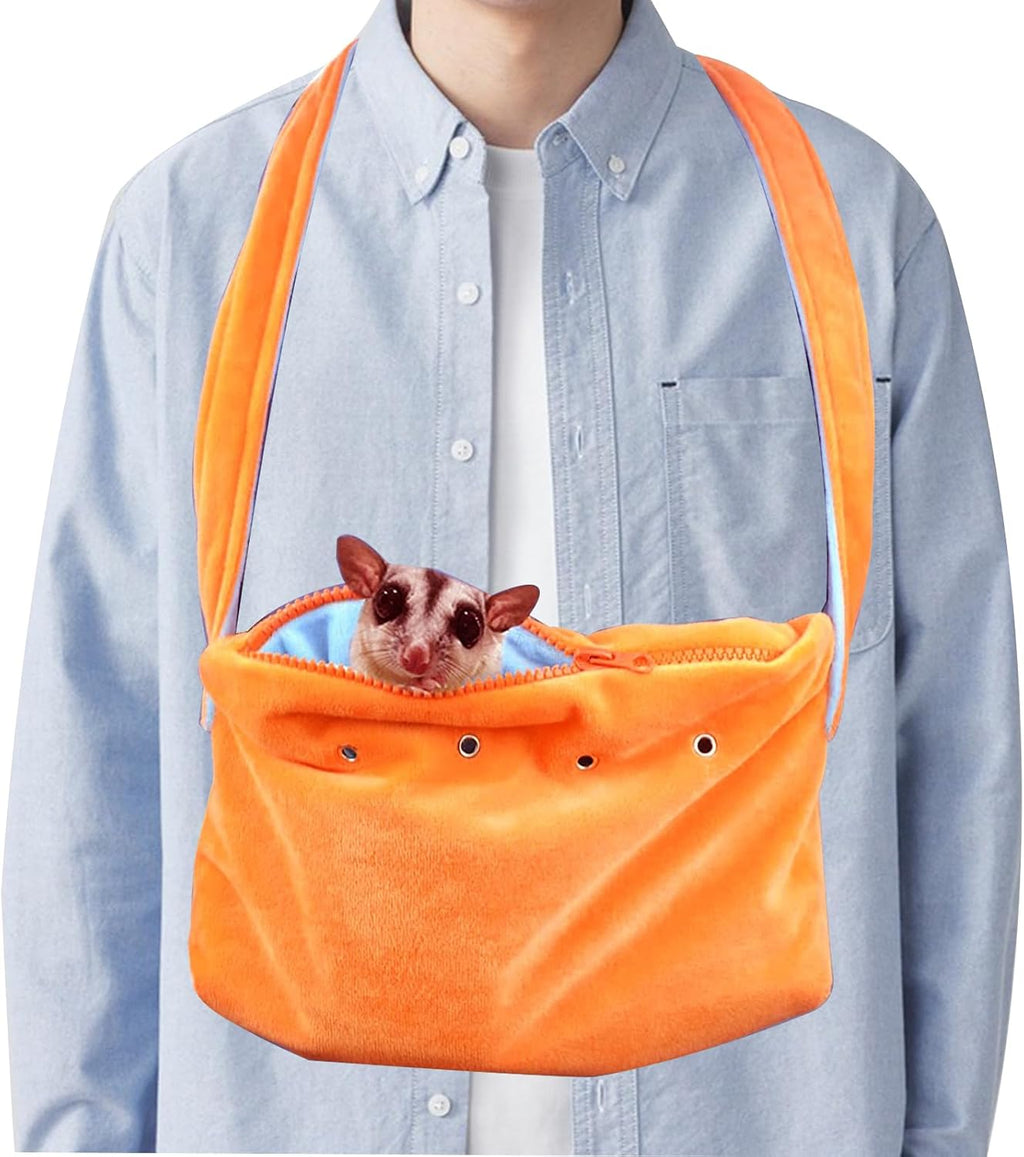 Sugar Glider Pouchm, Sugar Glider Cage, Critter Cuddler with Adjustable Shoulder Strap Suit for Critter Cuddler, Hamster Carrier, Ferret Carrier, Hamster Bag, bonding Pouch
