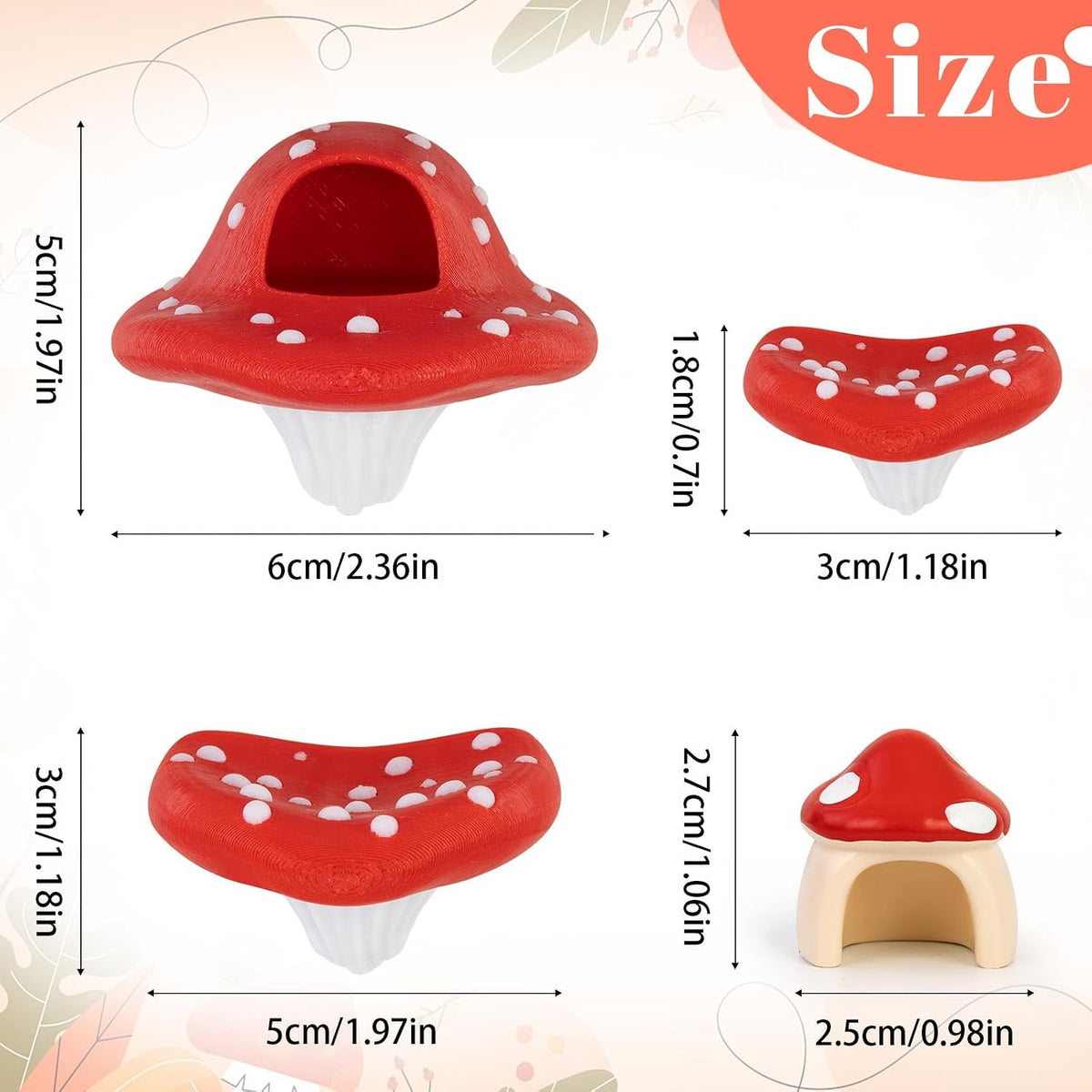 3Pcs Magnetic Mushroom Platforms,Mushroom Styling