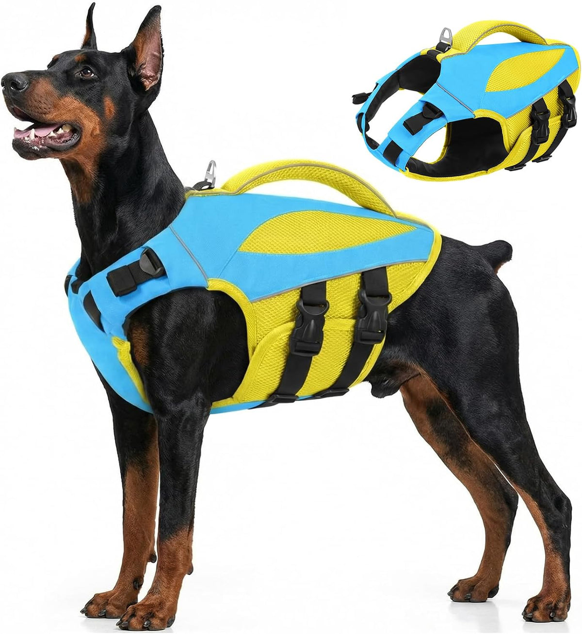 AOFITEE Large Dog Life Jacket High Buoyancy Dog Life Vest for Swimming, XXL