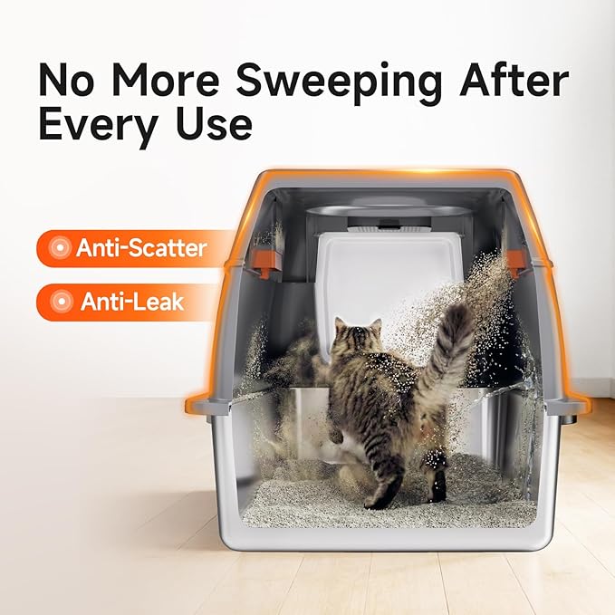 Extra Large Stainless Steel Litter Box - Image 3