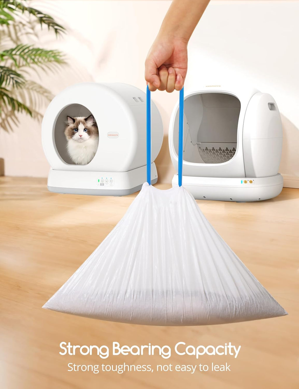 Meowant Cat Litter Box Liners for Automatic Cat Litter Box, Heavy Duty