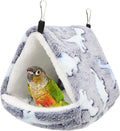Hypeety Winter Warm Bird Nest Triangle Cotton Thick Bird Shed Hut, Grey, L