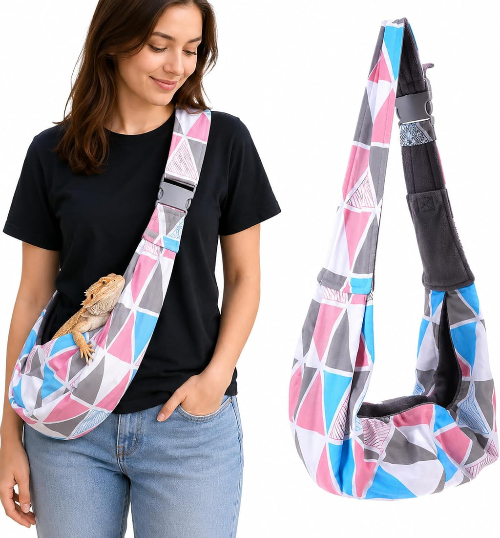balacoo Bearded Dragon Carrier with Adjustable Strap for Outdoor Travel