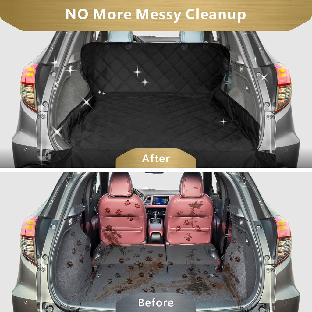 SUV Cargo Liner for Dogs - Trunk Cover for SUV with Bumper Flap Protector