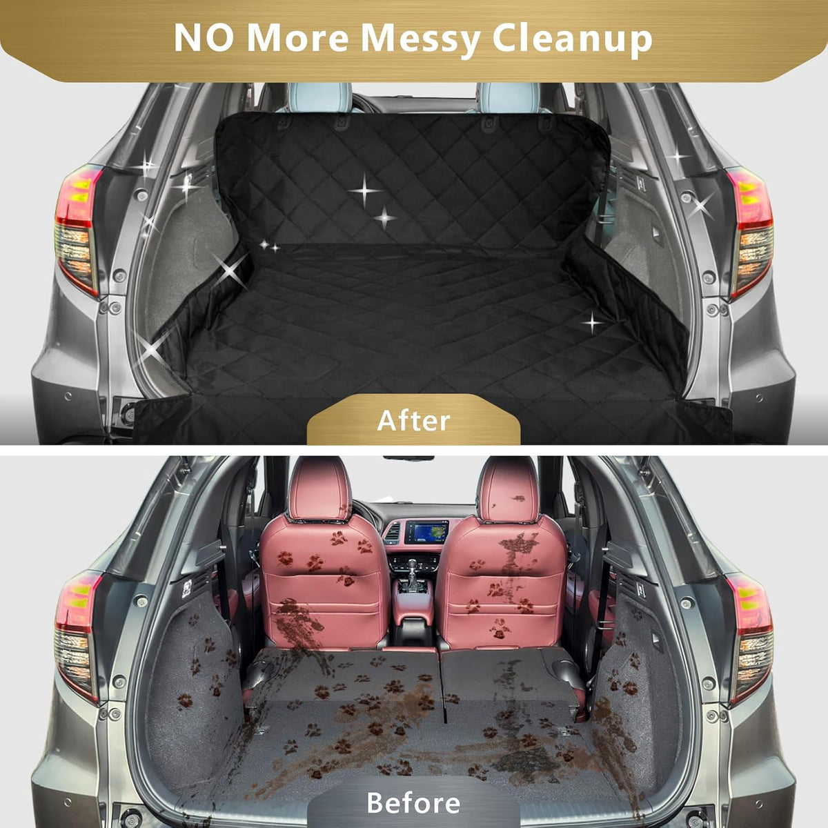 SUV Cargo Liner for Dogs - Trunk Cover for SUV with Bumper Flap Protector